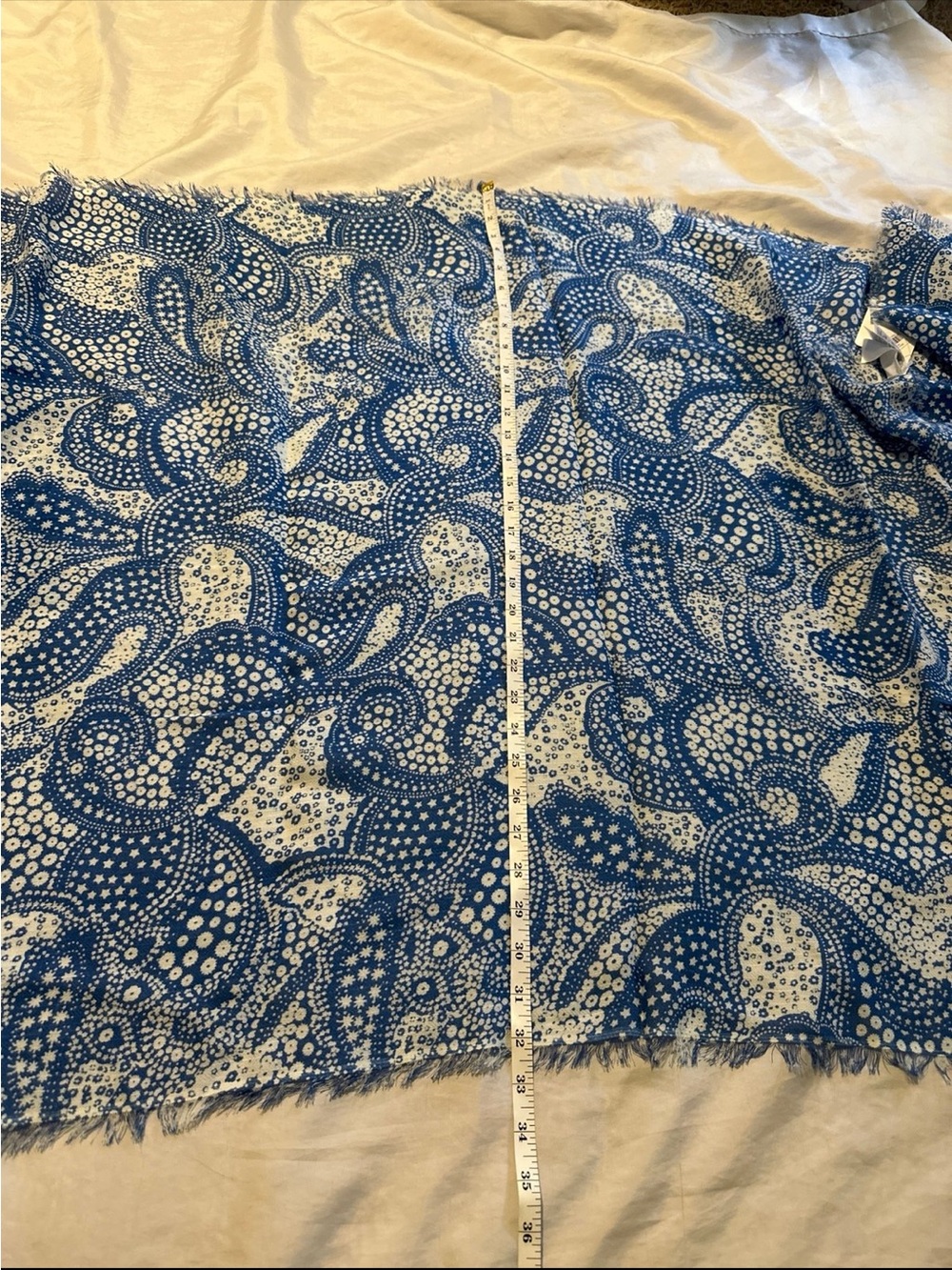 NWT Gap Paisley Fringe Ends Scarf - Picture 2 of 6
